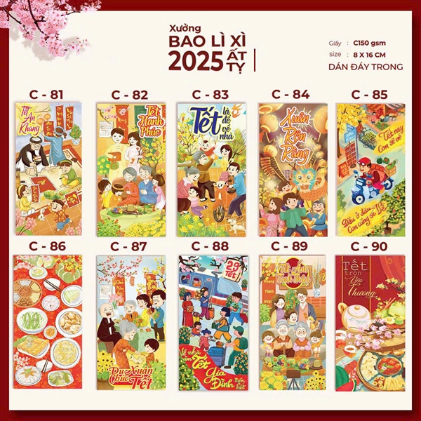 set 10 bao lì xì giá rẻ