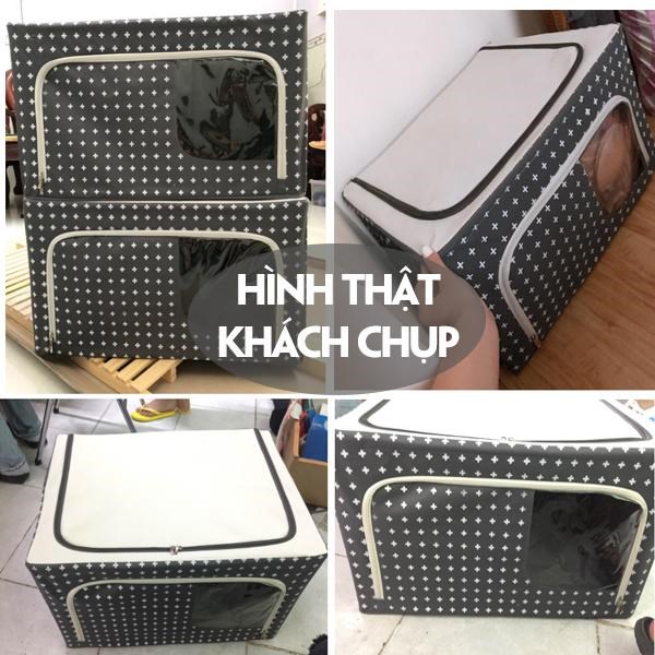 Hộp đựng đồ living box 66L khung thép hàng VNXK