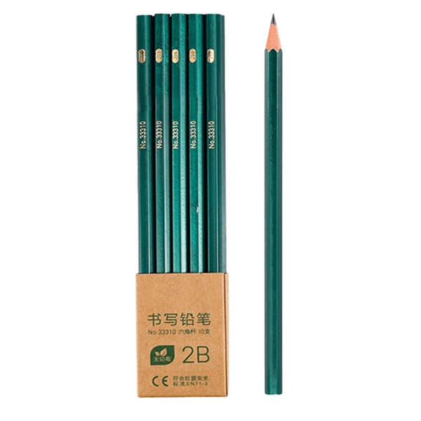 hộp 10 cây bút chì 2B cao cấp