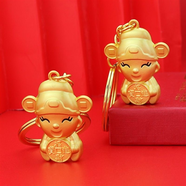 Móc Khoá Thần Tài Kim Loại