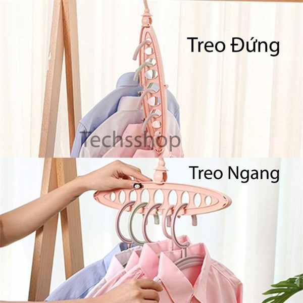 móc phơi đồ 9 lỗ đa năng bầu dục