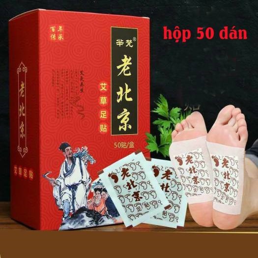 hộp 50 miếng giải độc chân ngải cứu