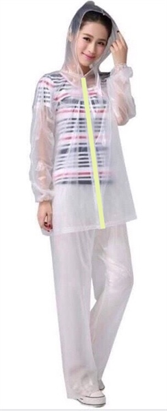 áo mưa bộ trong suốt