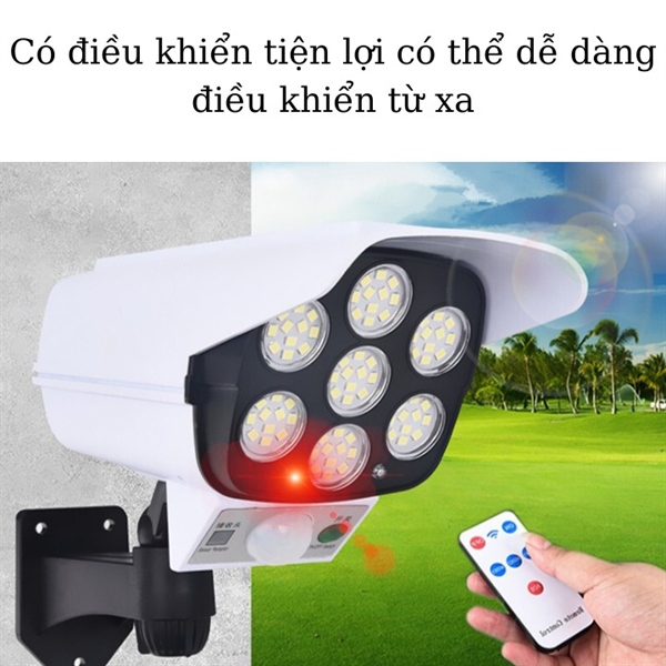 đèn năng lượng mặt trời mẫu camera nguỵ trang