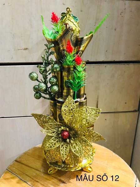 tháp tiền tài lộc size trung 4 TẦNG