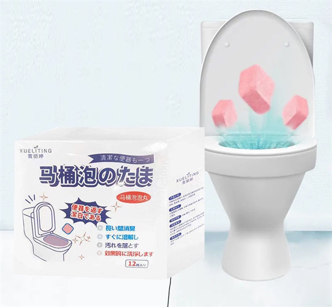 hộp 12 viên tẩy bồn cầu có hương thơm
