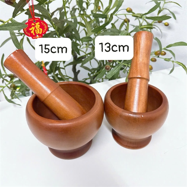 Bộ chày cối gỗ Size 15cm