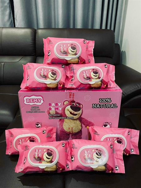 Combo 4 gói khăn ướt gấu Lotso 120 tờ