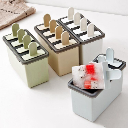 dụng cụ làm kem 4 ngăn chữ nhật