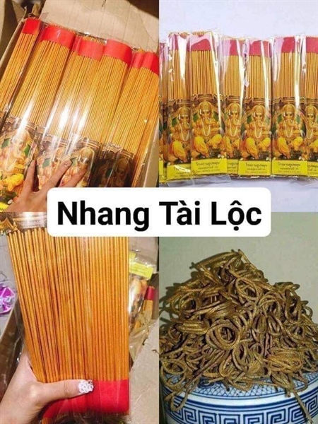Bó 79 cây nhang thần tài Thái kèm số