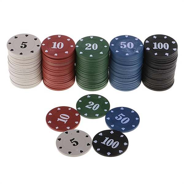 bộ 100 chip poker kèm hộp thiếc
