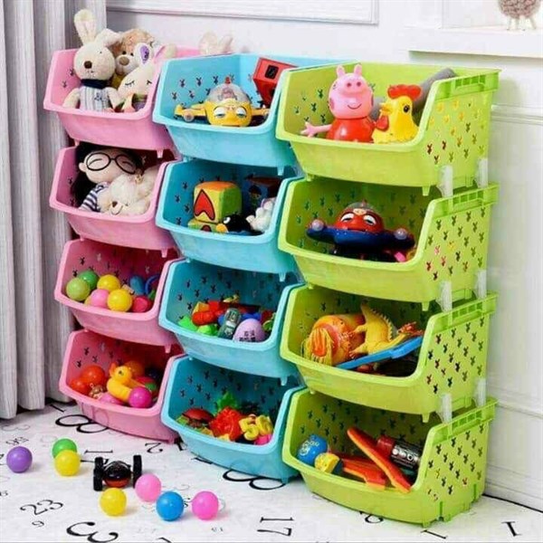 rổ đa sắc 4 tầng tiện dụng