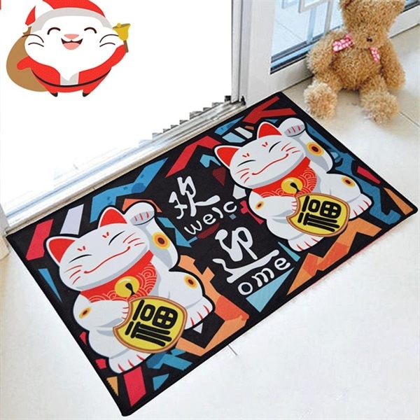 Thảm chân hình mèo thần tài mẫu mới 2021