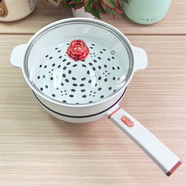 Chảo điện đa năng chống dính kèm xửng hấp 30cm