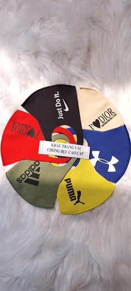 khẩu trang vải 3D chống bụi nhiều hiệu