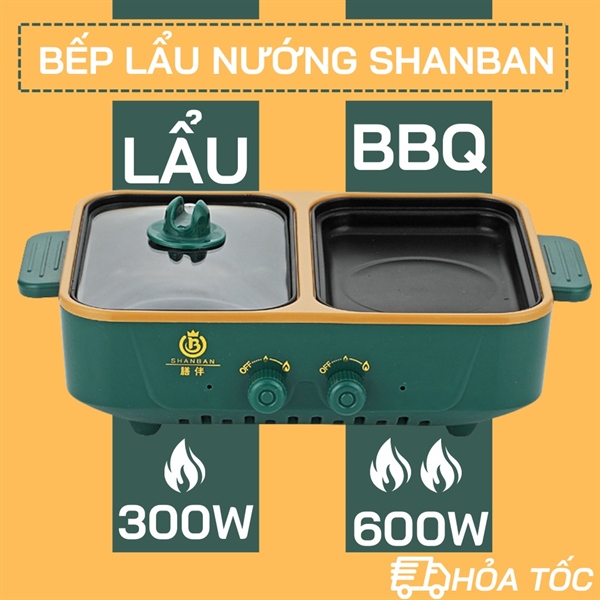 Bếp lẩu nướng 2in1 Shanban