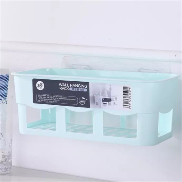 kệ nhà tắm dán tường nhựa PP siêu dày, siêu chắc kích thước 26.5x10.5x10cm