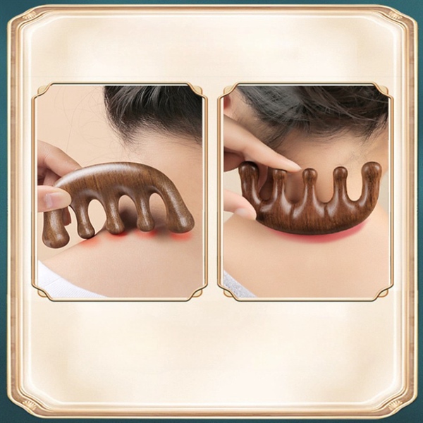 lược gỗ đàn hương massage đầu cao cấp