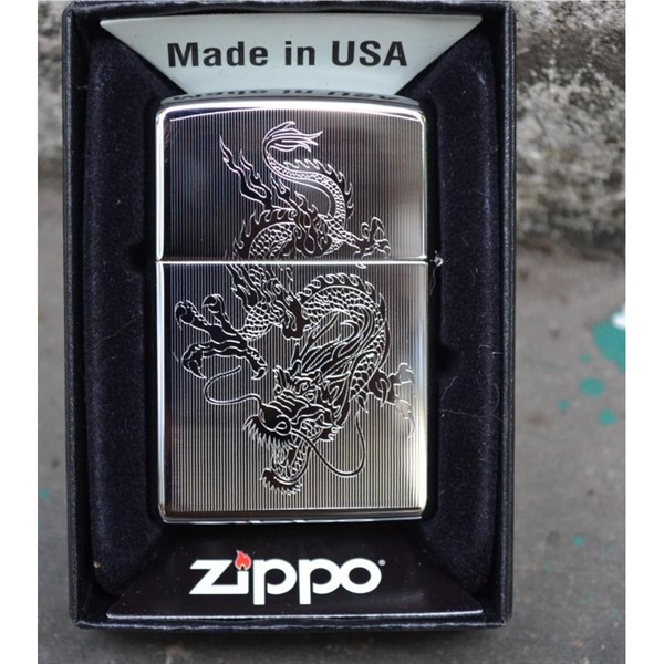 Hộp quẹt zippo USA trắng loại xịn