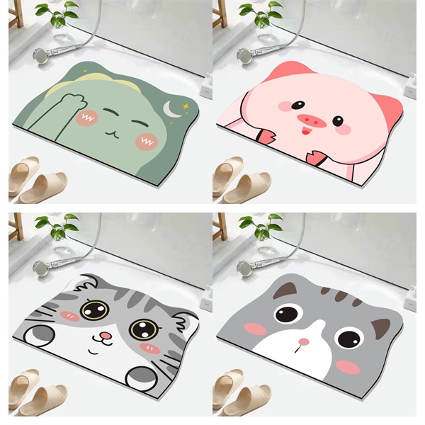 thảm dậm chân silicon hình thú cao cấp vân mây