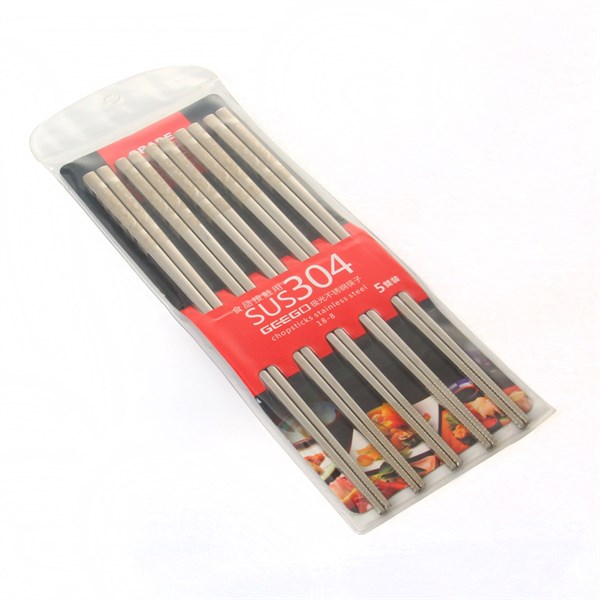 Set 5 đôi đũa inox 304