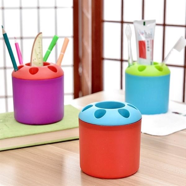 Hộp đựng bút nhựa tròn