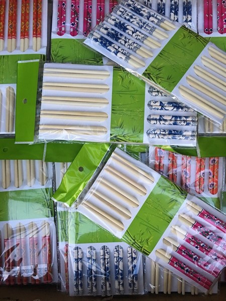 bộ 10 đôi đũa nhật in hoa