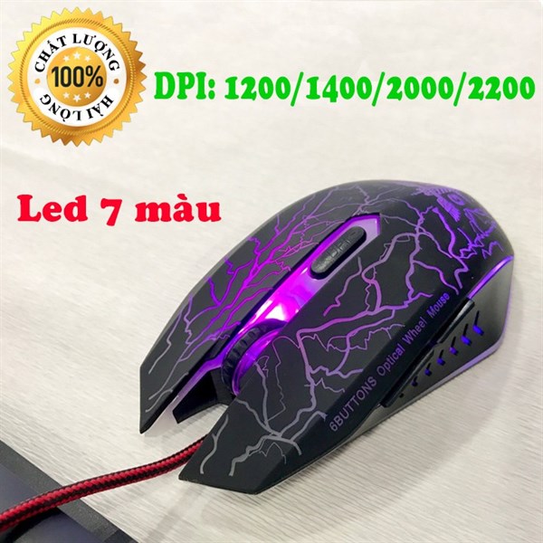 chuột dây chuyên game Led 7 màu GD 34