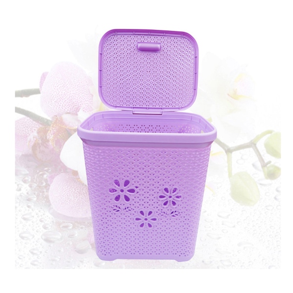 Giỏ nhựa nắp hoa Việt Nhật mẫu cao