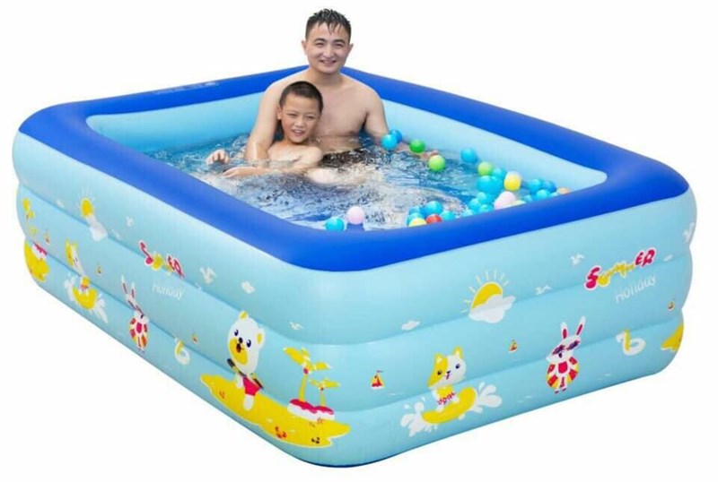 Bể phao bơi 3 tầng 1m5