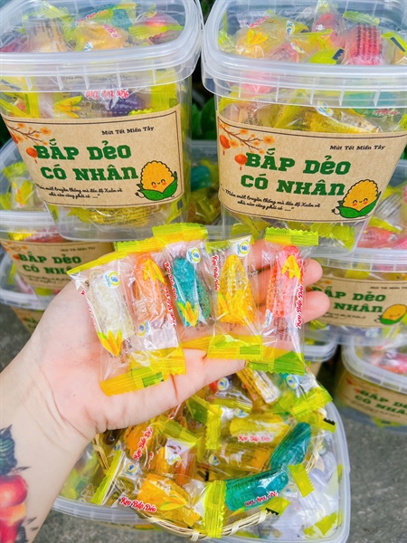 Bắp dẻo có nhân hộp 500gram