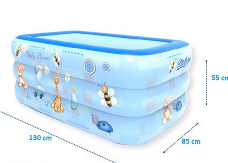 Bể phao 3 tầng 130x85x55cm