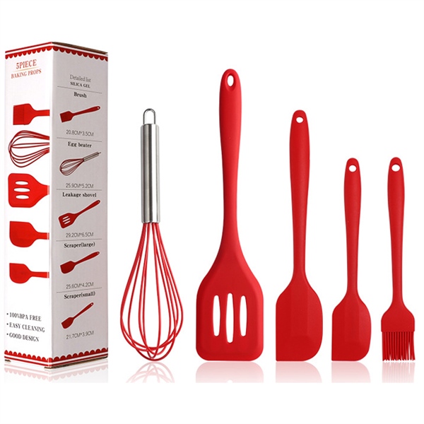 dụng cụ làm bánh 5 món bằng silicon