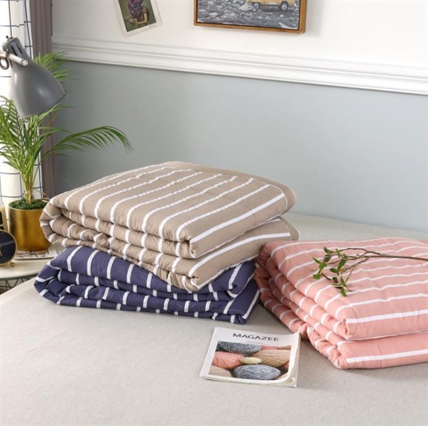 Chăn Kẻ Sọc Muji 2m*2m2