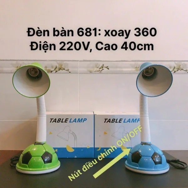 đèn bàn học sinh hình trái banh hàng dp cao cấp