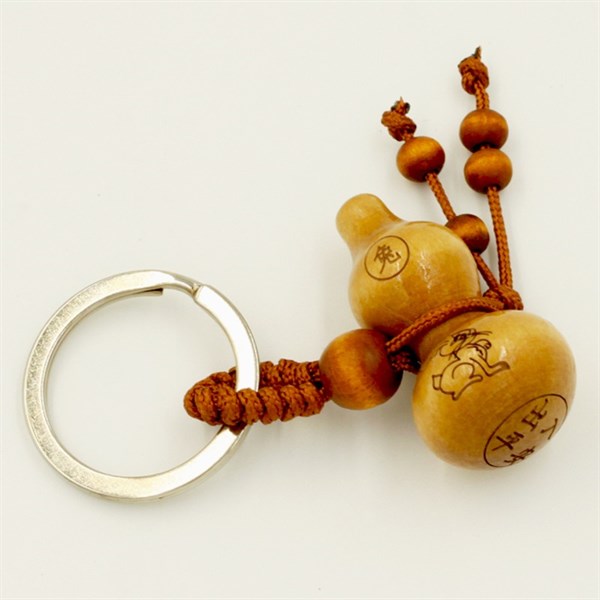 Móc khóa gỗ bình hồ lô