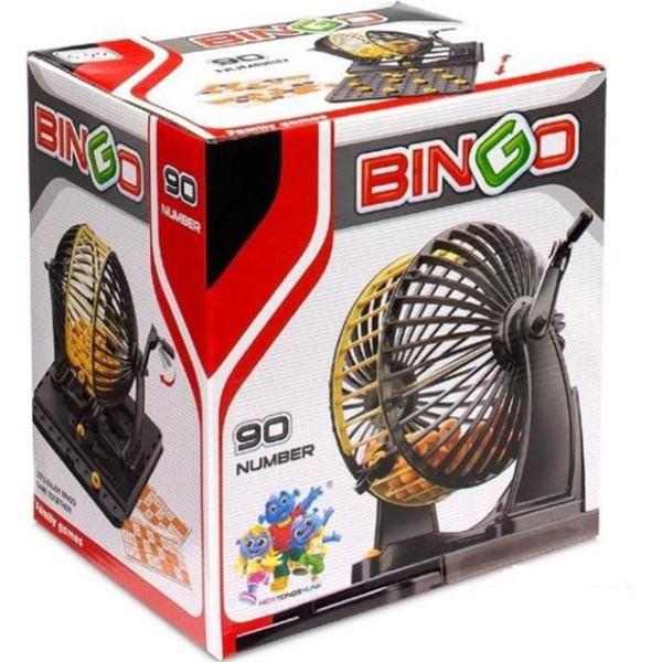 bộ lô tô lồng sắt quay số bingo
