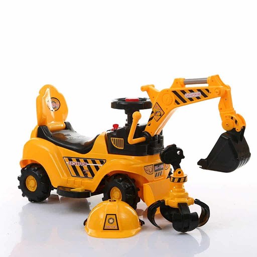 Xe cẩu chòi chân có còi nhạc cho bé