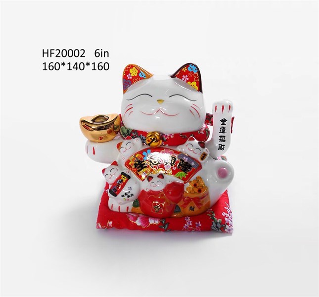 mèo thần tài size 16cm mẫu ngẫu nhiên cùng chiều cao