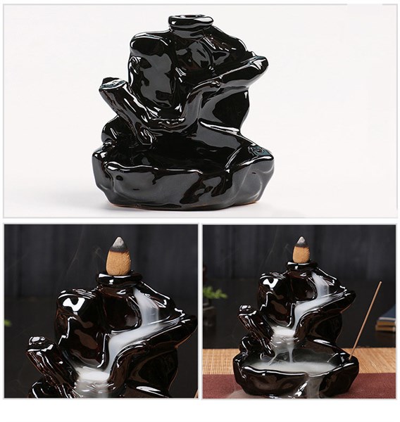 Thác khói nhang trầm sen 2 tầng