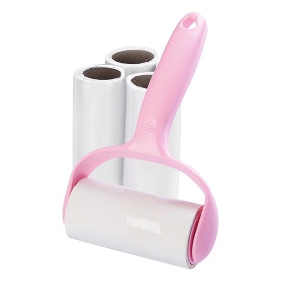 cây lăn bụi quần áo tặng 2 cuộn lăn LOẠI KO ÉP VỈ