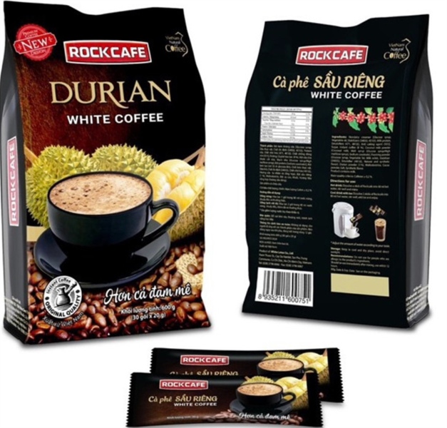 Cafe sữa 3in1 vị sầu riêng túi 30 gói nhỏ