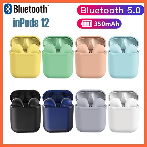 tai nghe inpod i12 nhiều màu cảm ứng vân tay