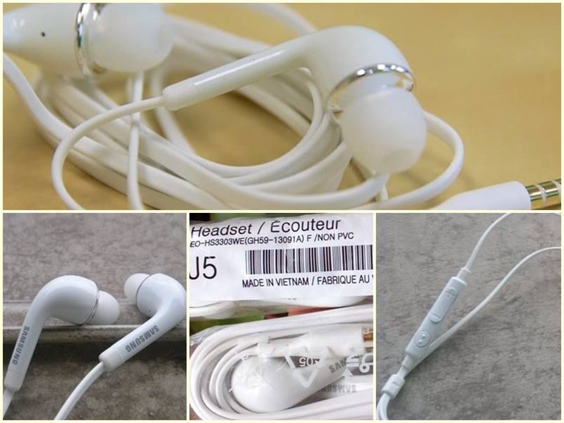 Tai nghe Samsung j5, s4 chân vàng xịn