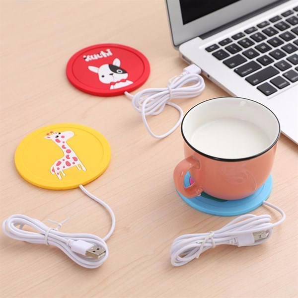 đế lót ly hâm nóng tách trà, cafe sài cổng usb