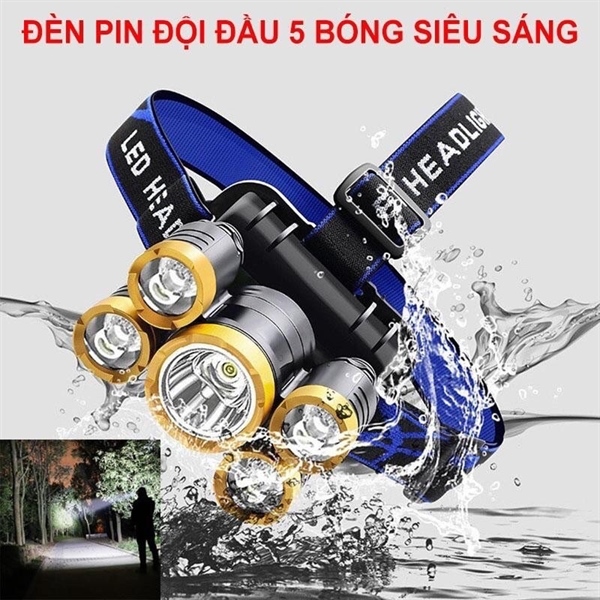 đèn đội đầu 5 bóng hàng chuẩn loại 1