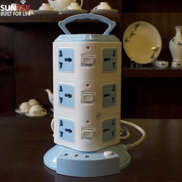 Ồ ĐIỆN 3 TẦNG CÓ 2 CỔNG USB 11 Ổ ĐIỆN 3 CÔNG TẤC