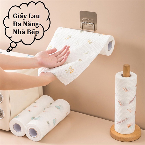 Giấy lau đa năng cuộn 20cm nhỏ hơn