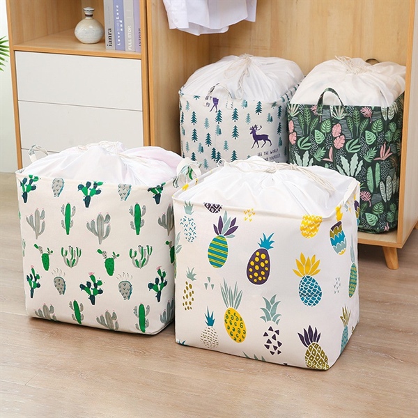 Túi đựng chăn màn quần áo siêu to Washday 100L có dây rút