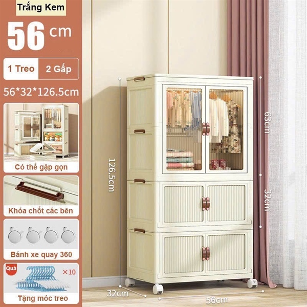 Tủ quần áo cánh mờ nhựa cao cấp